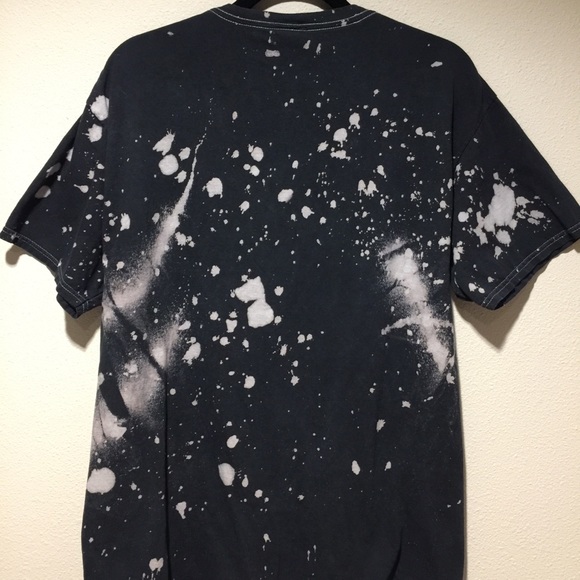 The Rolling Stones Bleached Dyed Tongue Logo T-Shirt Size Medium - Picture 4 of 5